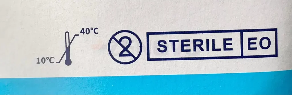 Simbolul grafic standardizat sterile eo pentru dispozitive medicale sterilizate cu oxid de etilenă conform normelor iso