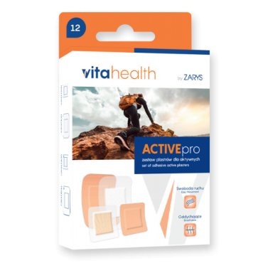 Plasturi VitaHealth ACTIVE PRO, 12 buc