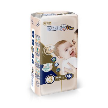 Scutece Bebelusi Pedo Plus Nr. 3 Midi, 4-9 kg, pachet economic 68 buc