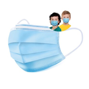 Masca chirurgicala pentru copii, 3 pliuri, cutie 50 bucati