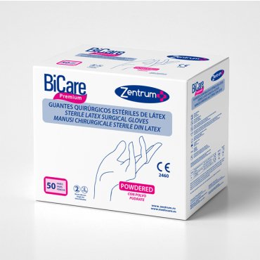 Manusi sterile din latex, pudrate