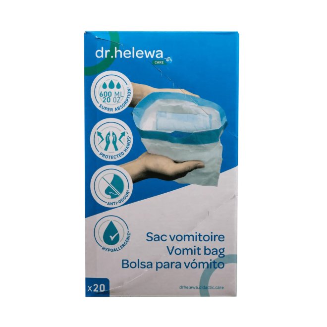 Pungă igienică pt VOMĂ (25*25cm/600ml) dr Helewa x 20 buc