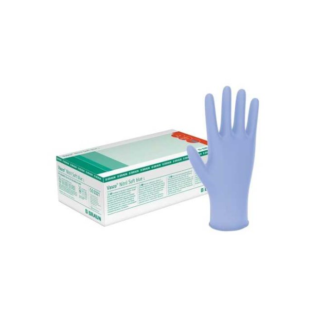 Mănuși de examinare Vasco® Nitril Soft Blue L