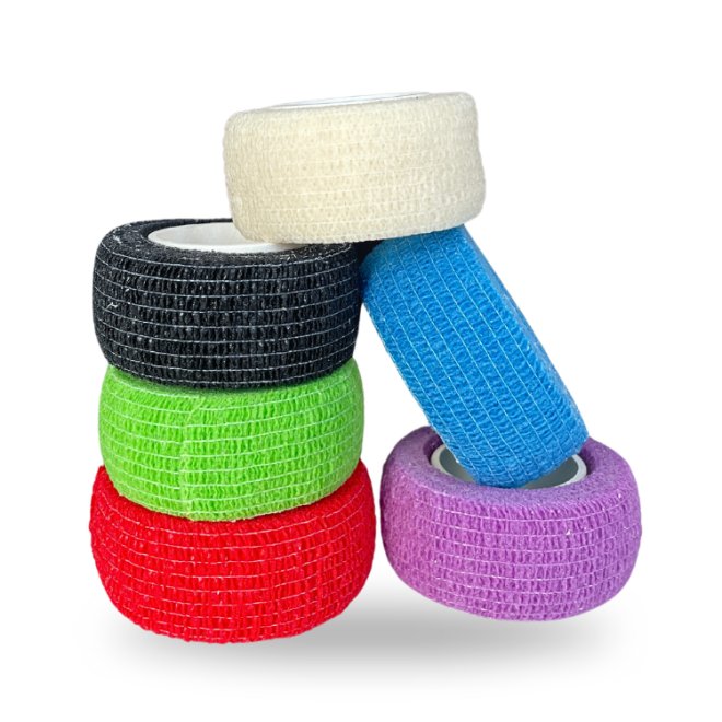 Bandaj elastic coeziv autoadeziv multicolor – 10 cm x 4.5 m