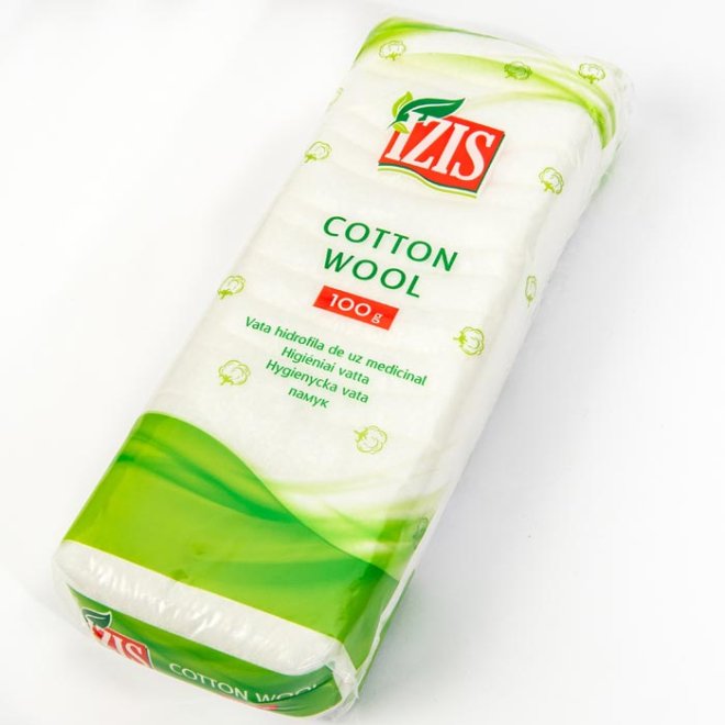 Vată medicinală hidrofila, nesterilă – 100 g