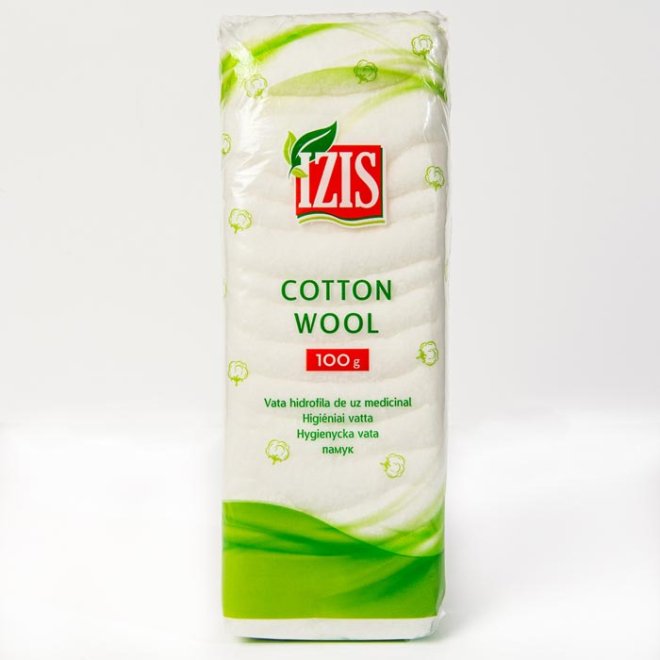 Vată medicinală hidrofila, nesterilă – 100 g