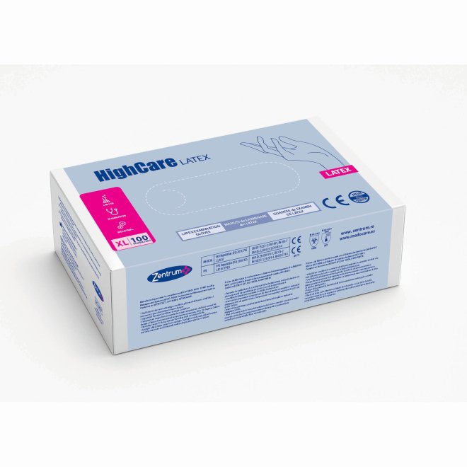 Manusi latex nepudrate XL – cutie 100 bucati