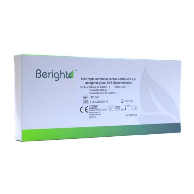 Test rapid antigen combinat Gripa A+B si Covid-19, exsudat nazofaringian pentru uz profesional