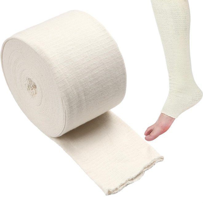 Bandaj tubular elastic, din bumbac, 10cm/200cm