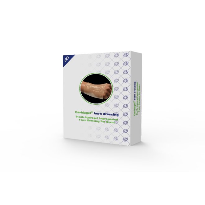 Compresa impregnata cu gel calmant pentru arsuri, 10 x 10cm