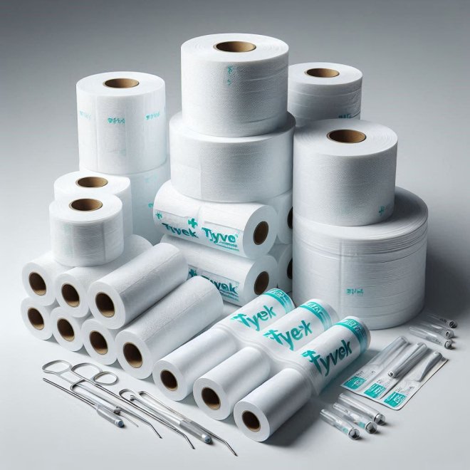 Role–pungi Tyvek, cu plasma, pentru sterilizare