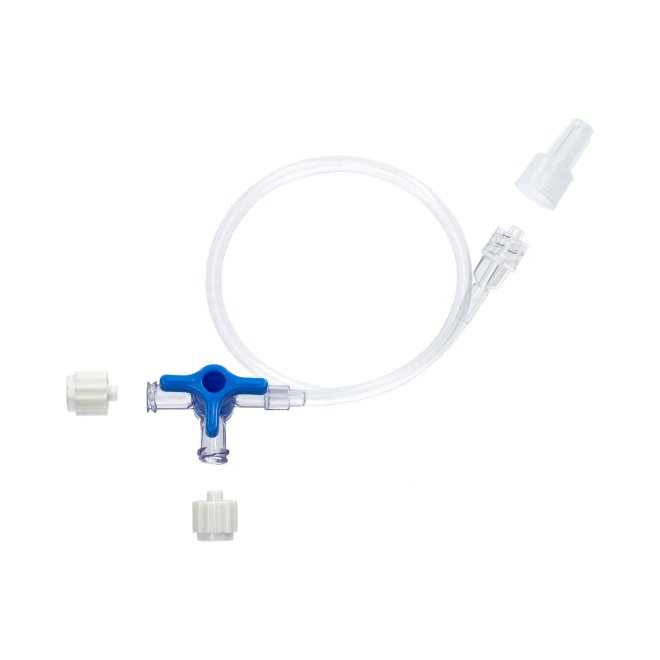 Robineți medicali cu 3 căi și tub prelungitor 100cm, steril, cutie 50 buc - easyWAY L