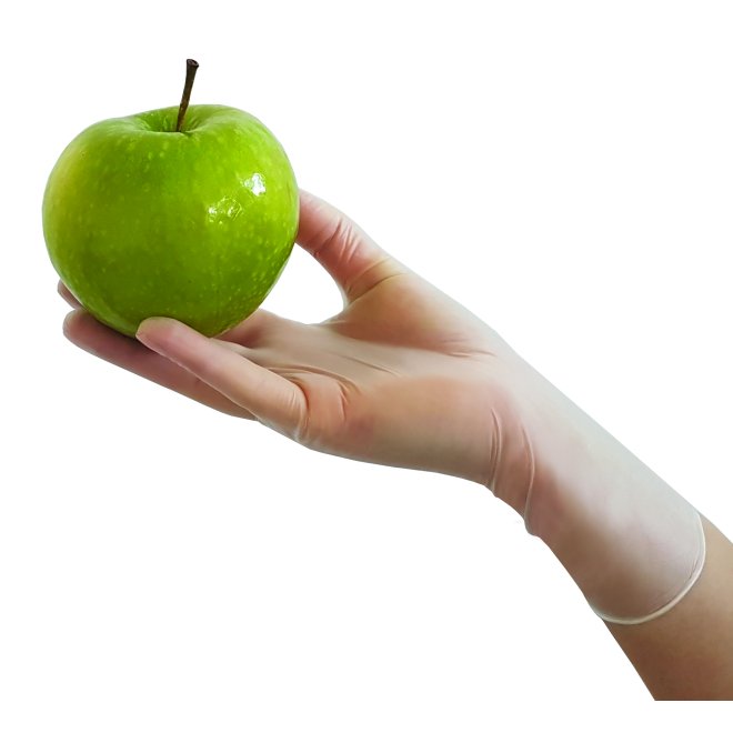 Mănuși de vinil nepudrate easyCARE, mărimea M – 100 bucăți/cutie