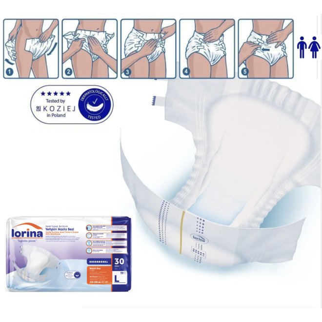 Scutece Adulți Lorina M – Pachet Promo 60 Buc (2x30)