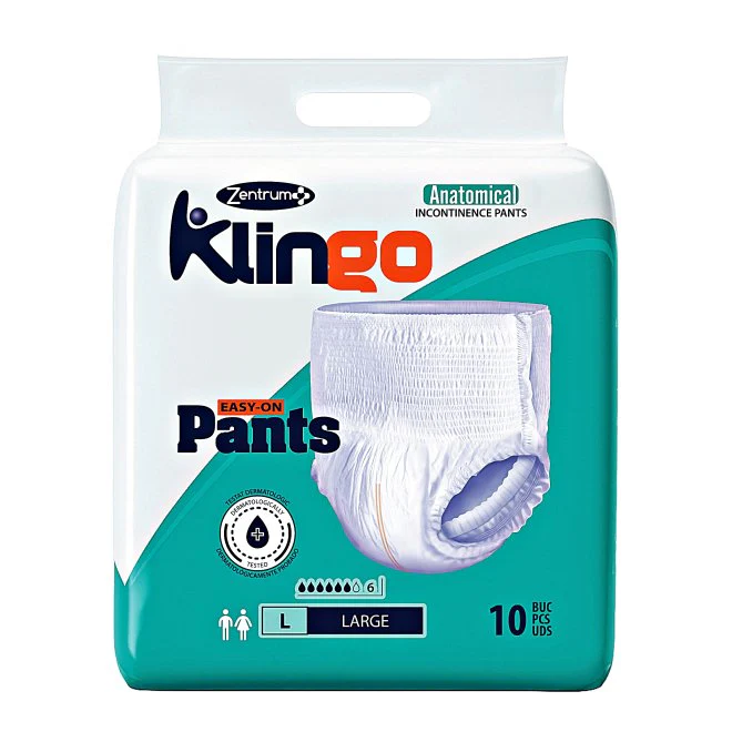 Scutece chiloți pentru adulti Klingo Pants – marimea L, 80 bucati