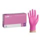 Mănuși examinare nitril easyCARE roz XS – nepudrate, nesterile (100 buc/cutie)